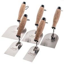 Margin Trowel Cork Handle Stainless Steel 50-120mm for Finishing Work Toolty