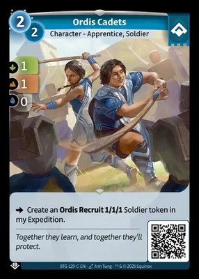Altered Beyond The Gates Card #129-C Ordis Cadets - UNSCANNED