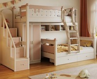 Etagenbett Hochbett Stockbett Kinderbett Jugendbett Holz Weiß Doppelstockbett