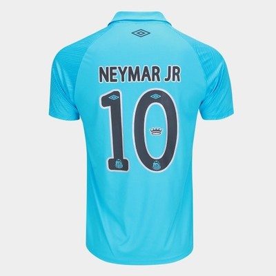 Santos Fc Neymar 10 Jersey Umbro Fan - Blue-Black Authentic 2025