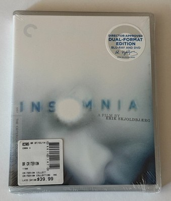 Insomnia (Blu-ray/DVD, 1997) The Criterion Collection BRAND NEW!