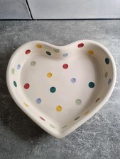 Gorgeous Emma Bridgewater Polka Dot Heart Baker - 26cm Diameter - 2nd Quality
