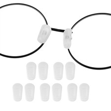 Eyeglass Nose Pads Covers, Slip-on Silicone Eyeglasses Nose Pads, Soft Nose P...