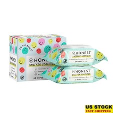 Natural Hypoallergenic Plant Based Baby Wipes 60ct Nose Face Travel Resealable