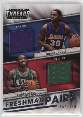 2014 Panini Threads Freshman Pairs /199 Julius Randle James Young Rookie RC tx8