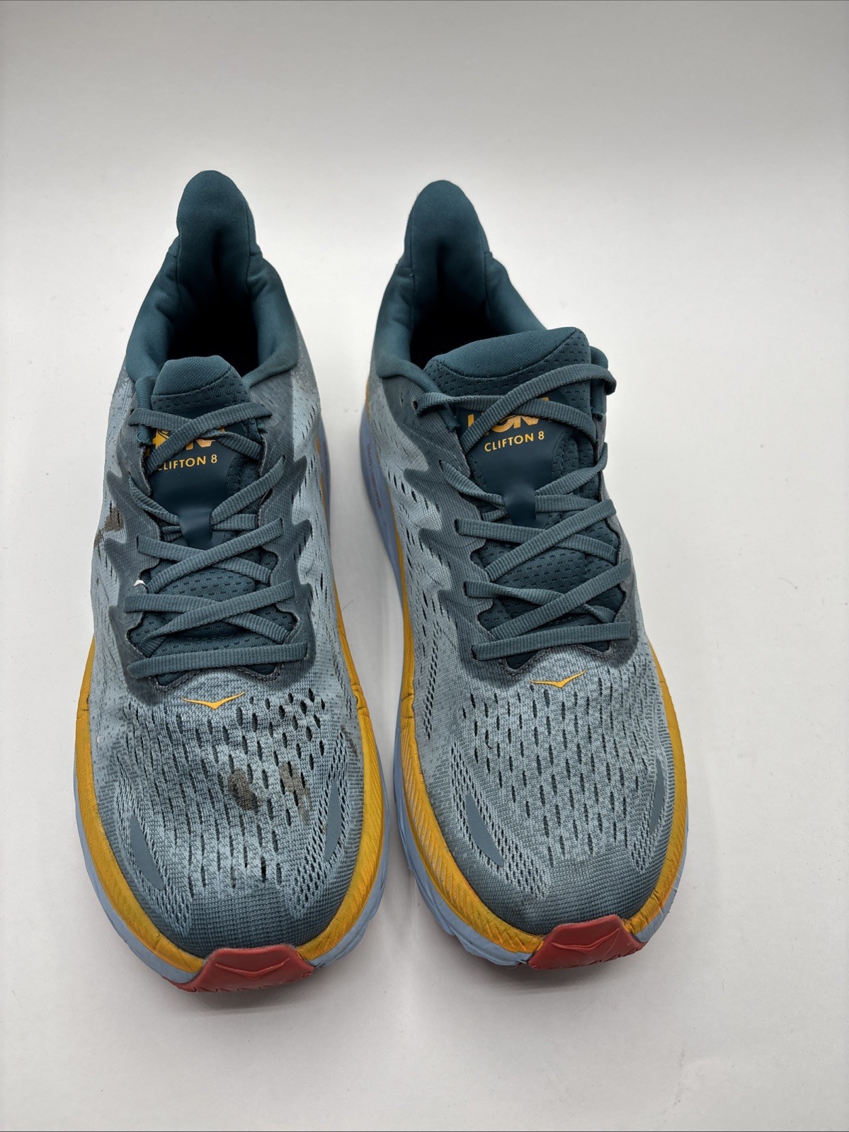 HOKA ONE ONE CLIFTON 8 MEN'S RUNNING SHOES  GOBLIN BLUE/ MOUNTAIN SPRING US 11 D thumbnail 5