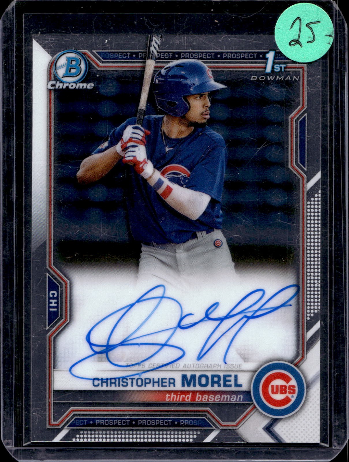 2021 Bowman Chrome #CPA-CMO Christopher Morel Prospect Autographs