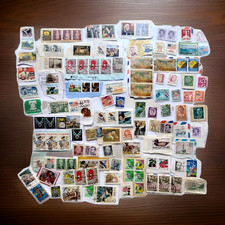 Worldwide Vintage Stamps Lot of 122 Postage Stamps Ungraded Used All Types p2 