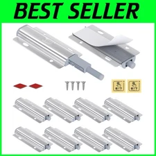 Kitchen Door Push Latch - Magnetic Cabinet Closure Hardware