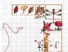 LAST CHANCE!  Autumn Sampler Cross Stitch Kit - Partially Stitched — photo 4