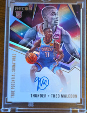 Panini Recon True Potential Signatures Theo Maledon Thunder Rookie Auto TPS-TMD