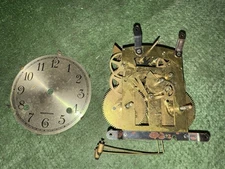 Antique Mantel Clock Movement & Dial By Herschede