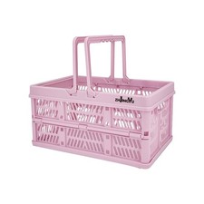 ZHJINGYU crates for storage,plastic baskets 11.9"x8"x6.1", Pink