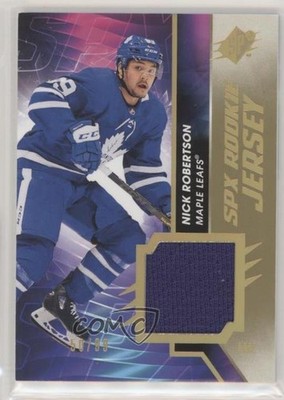 2020-21 SPx Rookie Jersey Gold Spectrum 50/99 Nick Robertson #RJ-NR RC 3vx