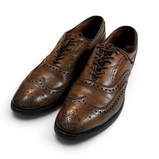 Zapatos Oxford Allen Edmonds McAllister Para Hombres 9 B Cuero Marrón Nogal Punta de Ala