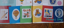 Cross stitch charts to make GREETING CARDS for all occasions -- lots to choose!