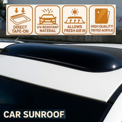 Sunroof Moonroof Sunshade Wind Guard Visor 880mm For Audi A3 Hatchback 13-20