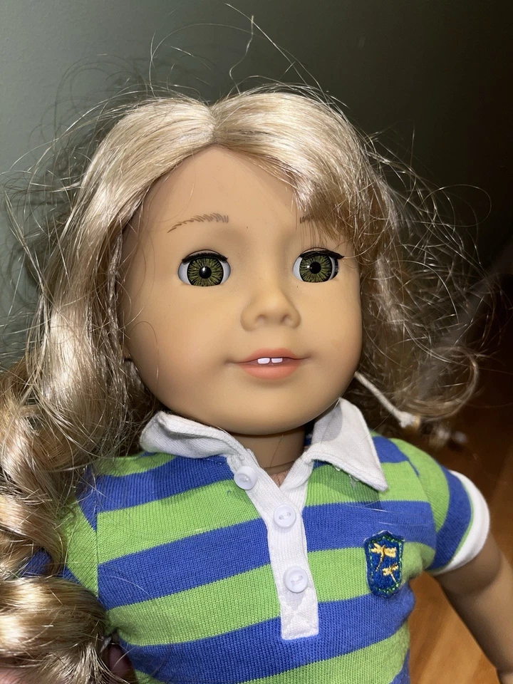 Muñeca Lanie Holland American Girl del año 2010 cabello rubio retirado 18 pulgadas Foto 4 de 4