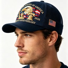 Baseball Cap United States 250th Anniversary Hat Suitable for Multiple Occasion