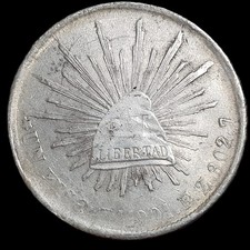 Mexico Second Republic 1 Un Peso 1901 Zs FZ Zacatecas Mint Weak Strike Luster