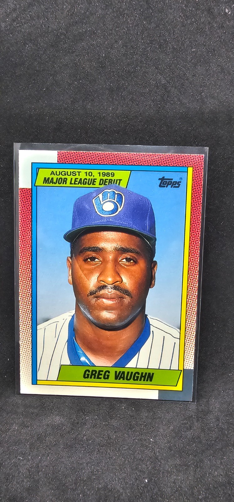 1990 Topps Major League Debut 1989 #128 Greg Vaughn