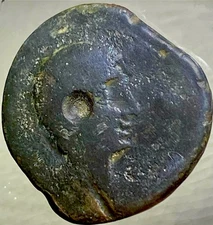 Large 200BC-151BC Ancient Celtic Iberian Coin Castulo Sphinx Oretani People 32mm