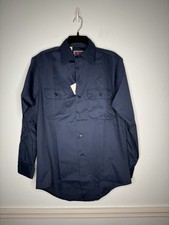 Big Mac Blue Long Sleeve Button Up Work Shirt Medium New NWT 15 15.5 Vintage