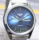 Rare vintage Seiko 5 automatic day date movement number 6309A japan made men's w