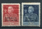 SOMALIA 1925-26 KING'S JUBILEE TWO SERRATED VALUES 11 MLH* 67+68