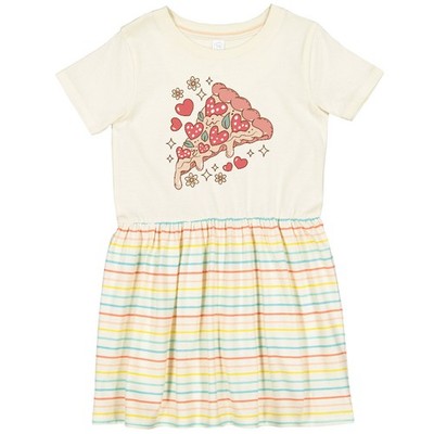 Inktastic A Slice Of Pizza With Love Toddler Dress Pepperoni Food Girls