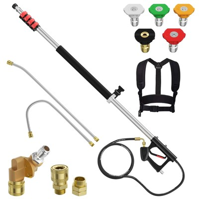 #ad 24 FT Pressure Washer Telescoping Wand Pressure Washer Extension Wands Prof... $127.01
