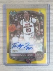 2025 Bowman Basketball Yellow Refractor Ta'Niya Latson #CPA-TL