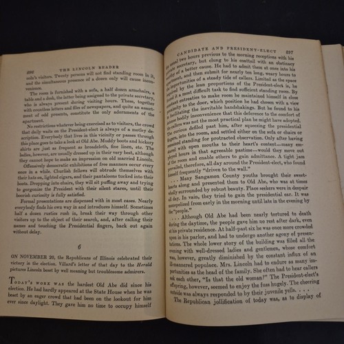 The Lincoln Reader By Paul M Angle 1947 Hc Vtg Old Tweed Cover - Imagen 7 de 15