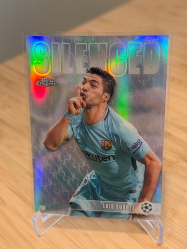 2025-26 Topps Chrome UEFA Luis Suarez Silenced Insert #SHH-4 Soccer Card