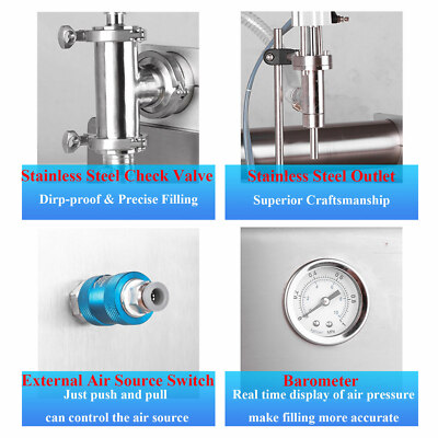 Automatisch Pneumatische Flüssige Abfüllmaschine Kosmetische Shampoo 100-1000 ML