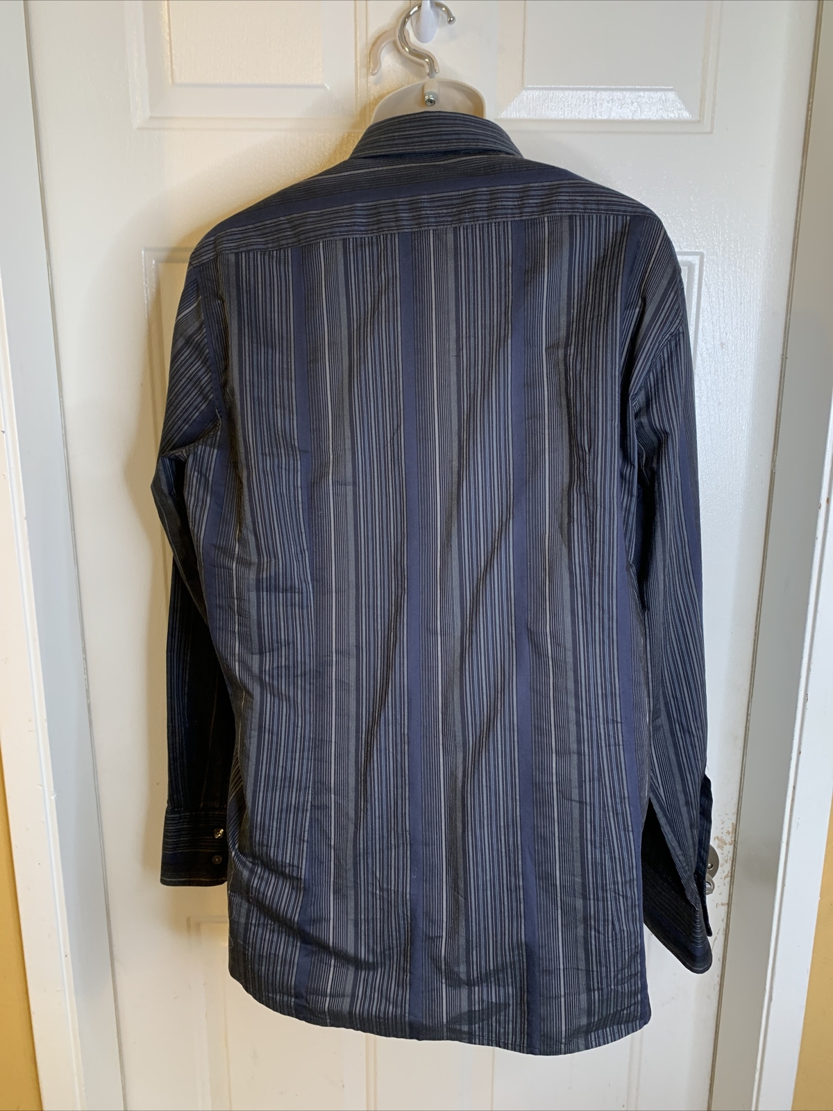 Hugo Boss Men's XL dress Shirt Hugo Boss Dark Indigo Blue grey eBay
