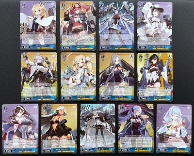 Weiss Schwarz Azur Lane Japanese Complete Playset x4 RR/R/CR/CC/U