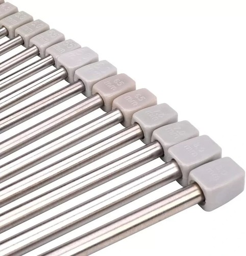 Stainless Steel Single Pointed Knitting Needles Kit Set in Case - 11 Pairs H&S - Picture 2 of 4