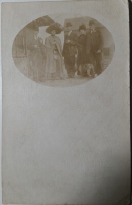 c1910 Quaker Medicine Co Mr & Mrs Johnson Edwards & La Mont RPPC Photo PC 
