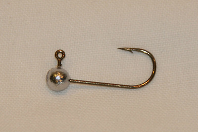 20 pk 1/4 oz No Collar Live Bait Walleye Bass Fishing Jigs Bronze Aberdeen Hooks