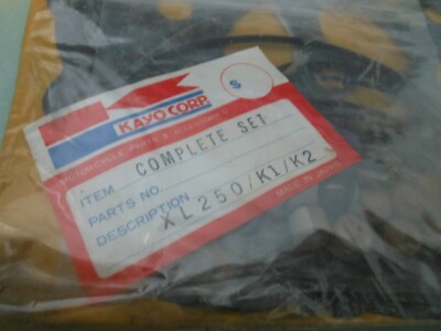 NEW Vintage KAYO CORP For Honda XL250 /K1 /K2 COMPLETE Gasket Set