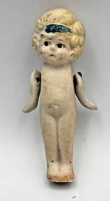 Antique 1930s Bisque Kewpie Doll 3'' Stamped Japan Character Mark Jointed Arms