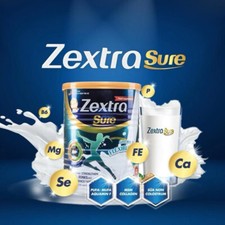 Zextra Sure Milk Powder Original 1 X 400g for Strengthen Bone, Back Pain, Knee