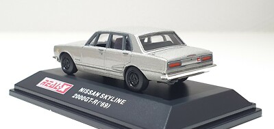 1/72 Real-X 1969 NISSAN SKYLINE 2000GT-R SILVER PGC10 diecast car