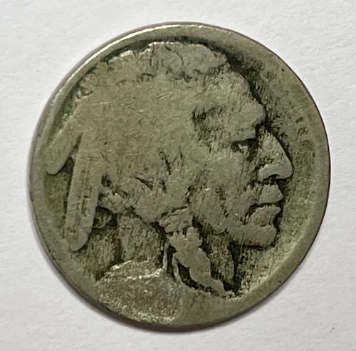 1913-D Type 2 Buffalo Nickel - Key Date Acid Dated 5C; Priced Cheap; P100