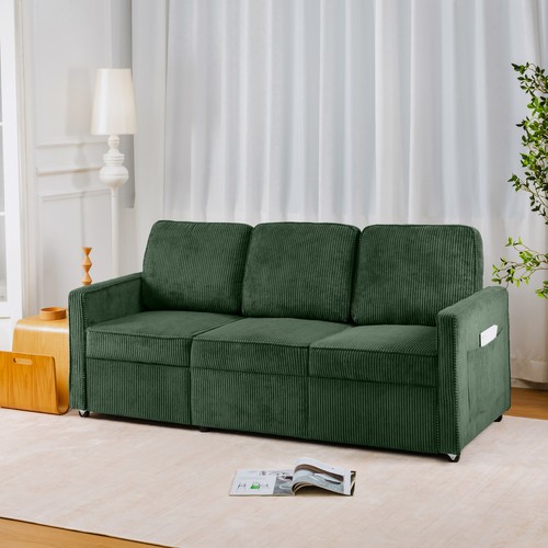 Retractable 3 Seater Sofa, Easy To Assemble, Suitable For Living Rooms, Apartmen