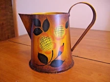 VINTAGE TOLEWARE HAND PAINTED PITCHER - 5"