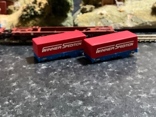 Marklin spur z scale/gauge Deep Well Flat Car Set.MHI. - Picture 7 of 10