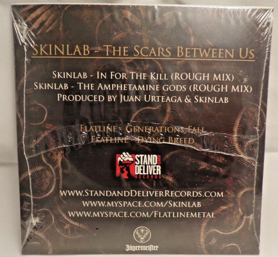 Skinlab Flatline Promo CD The Scars Between Us Heavy Metal Nu Metal Groove Metal - Image 2 of 2