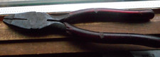 Vintage Channellock Lineman's Pliers Rubberized Red Handles  #348 1/2